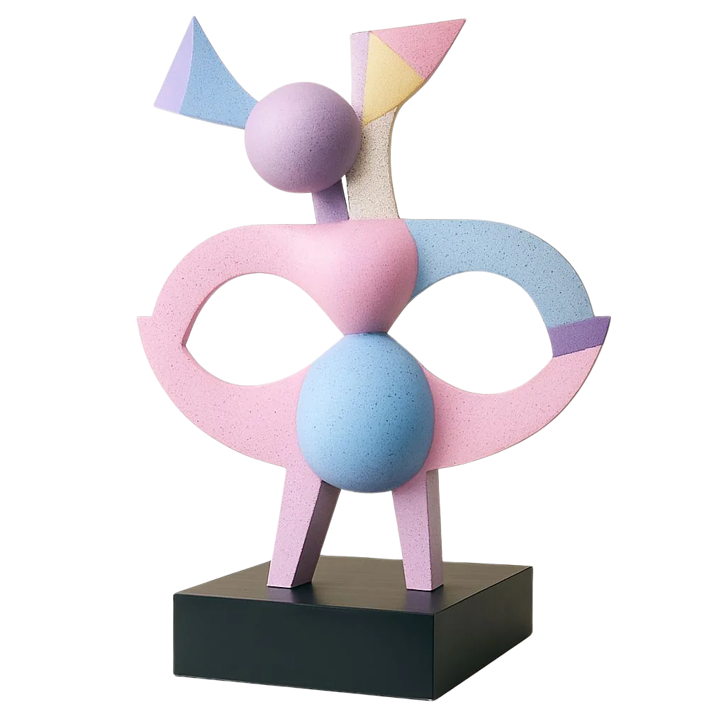 Sculpture Za'mu, résine peinte à la main, SculptLab